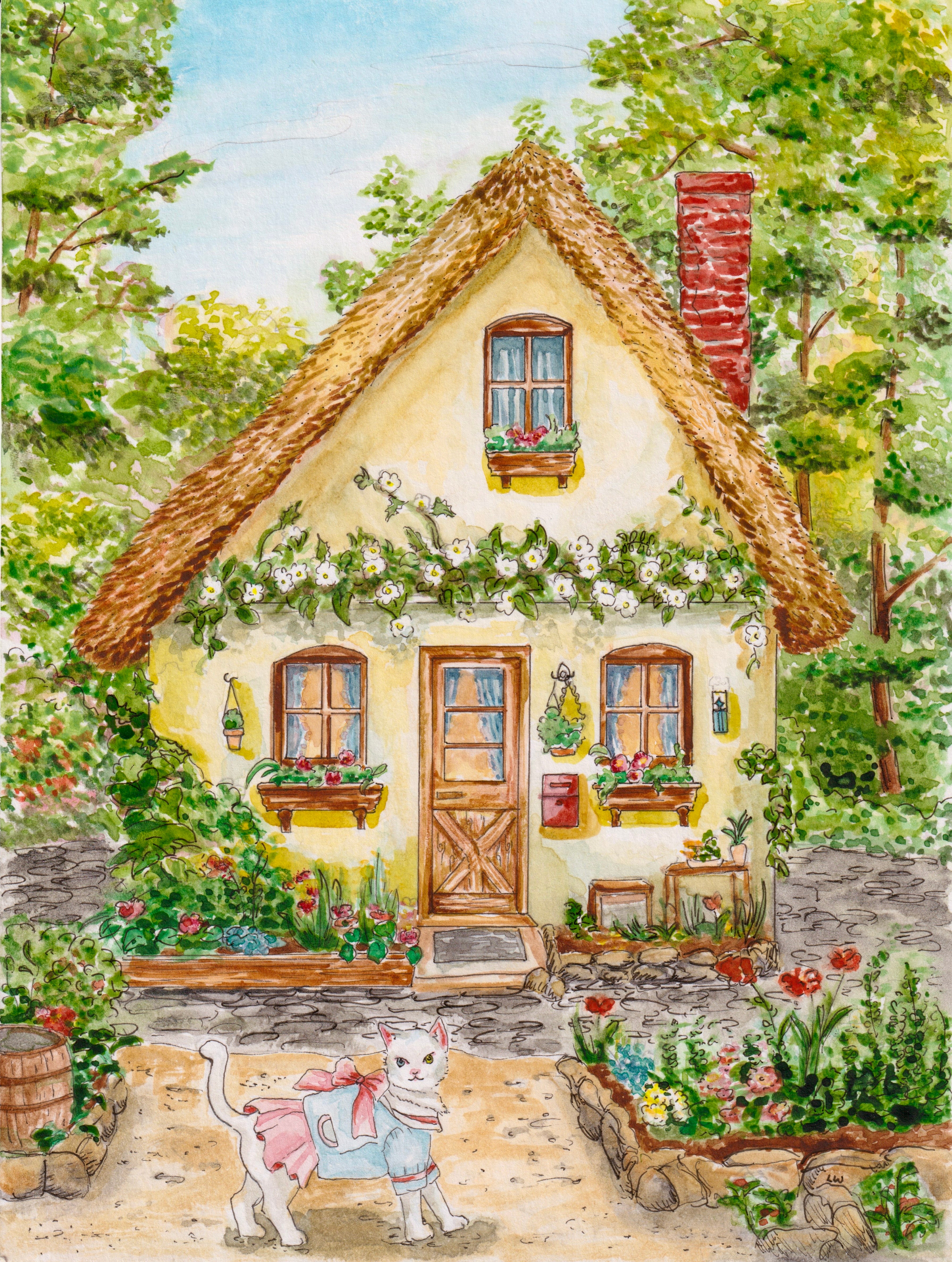 Cottage Art Print